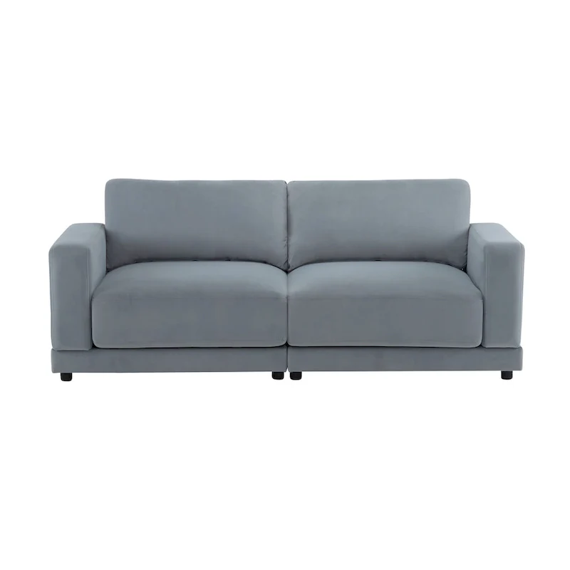 Christopher Knight Home - Grace 81 Modern Upholstery Sofa Loveseat with Square Arms