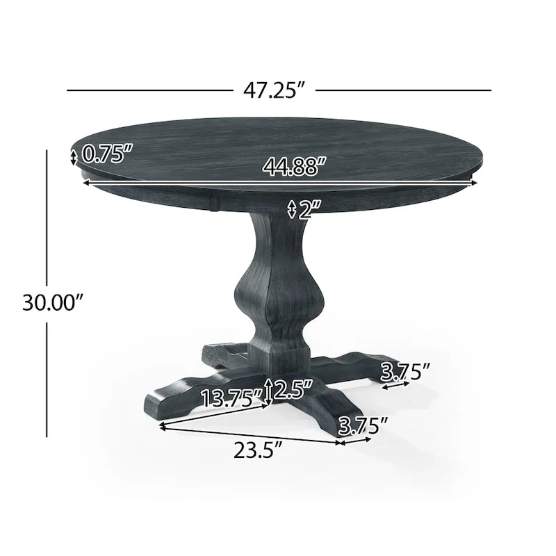 Ardyce Upholstered 5 Piece Circular Dining Set by Christopher Knight Home