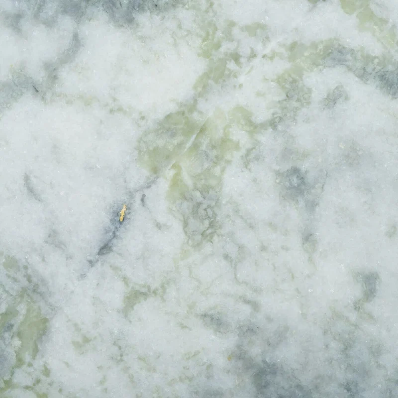 Round Marble Top Coffee Table with Acacia Wood Legs – White/Natural / White/Black