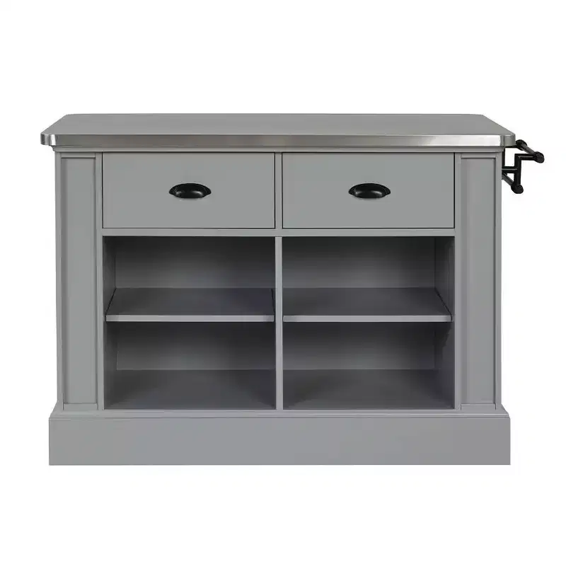 Acme Furniture Urrur Kitchen Island Gray Finish