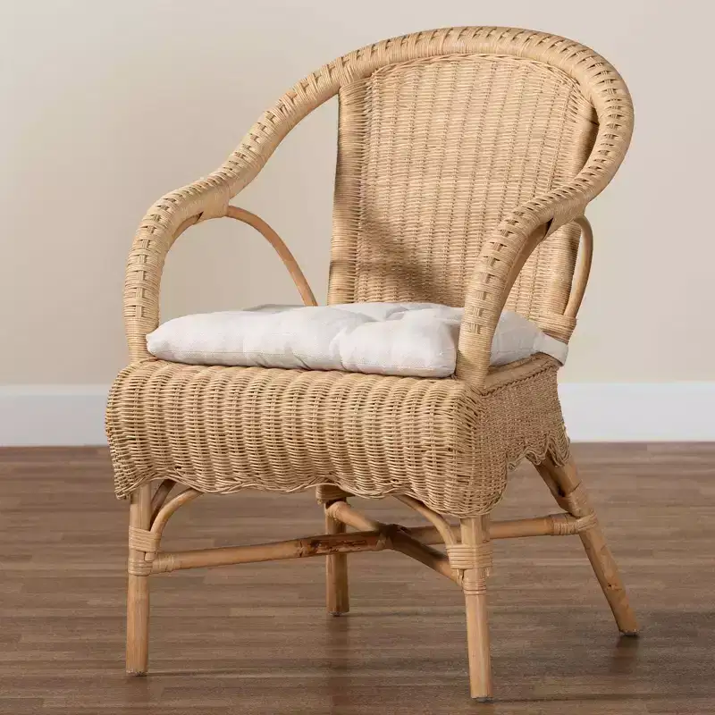 bali & pari Reinu Rattan Dining Chair Natural