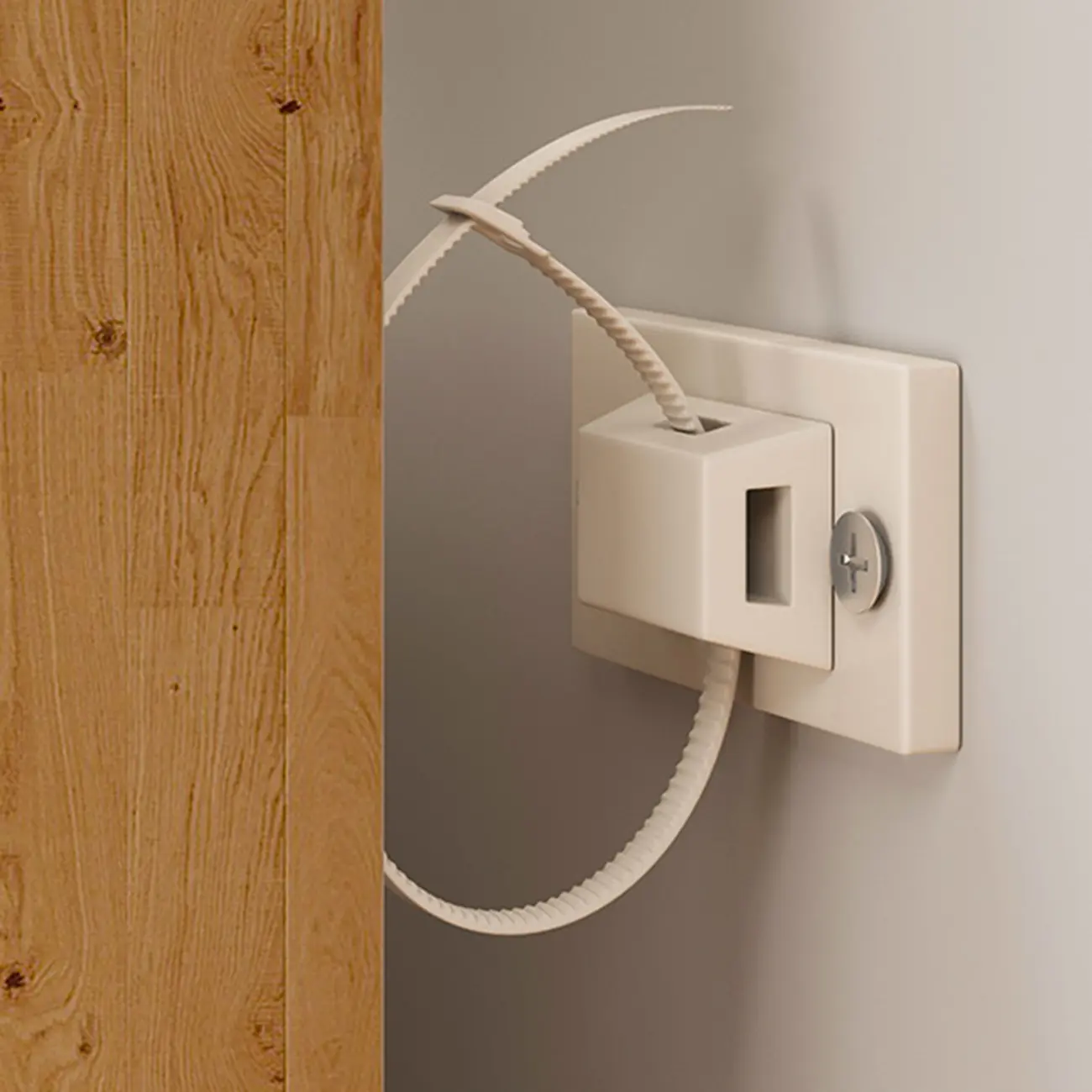 Rustic Vertical 5-Tier Closed Back Wooden Bookshelf