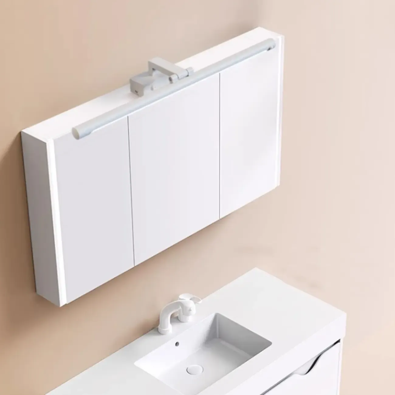 Modern Black Sleek Tubular LED Vanity Light