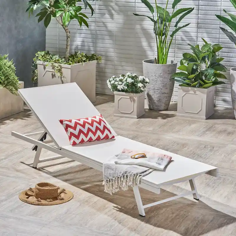 Salton Outdoor Chaise Lounge by Christopher Knight Home