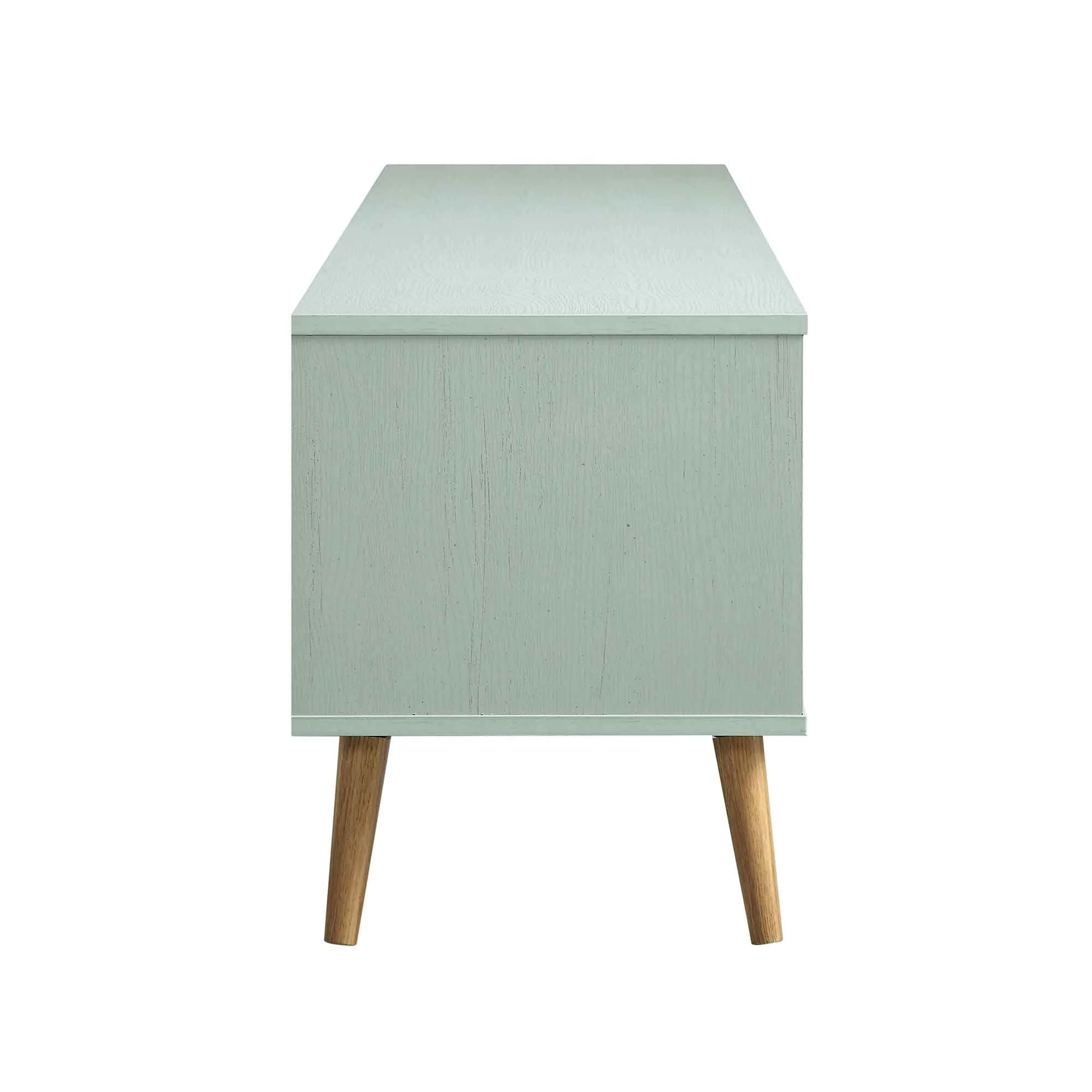 Woven Rattan 79in. Wide TV Unit, Mint