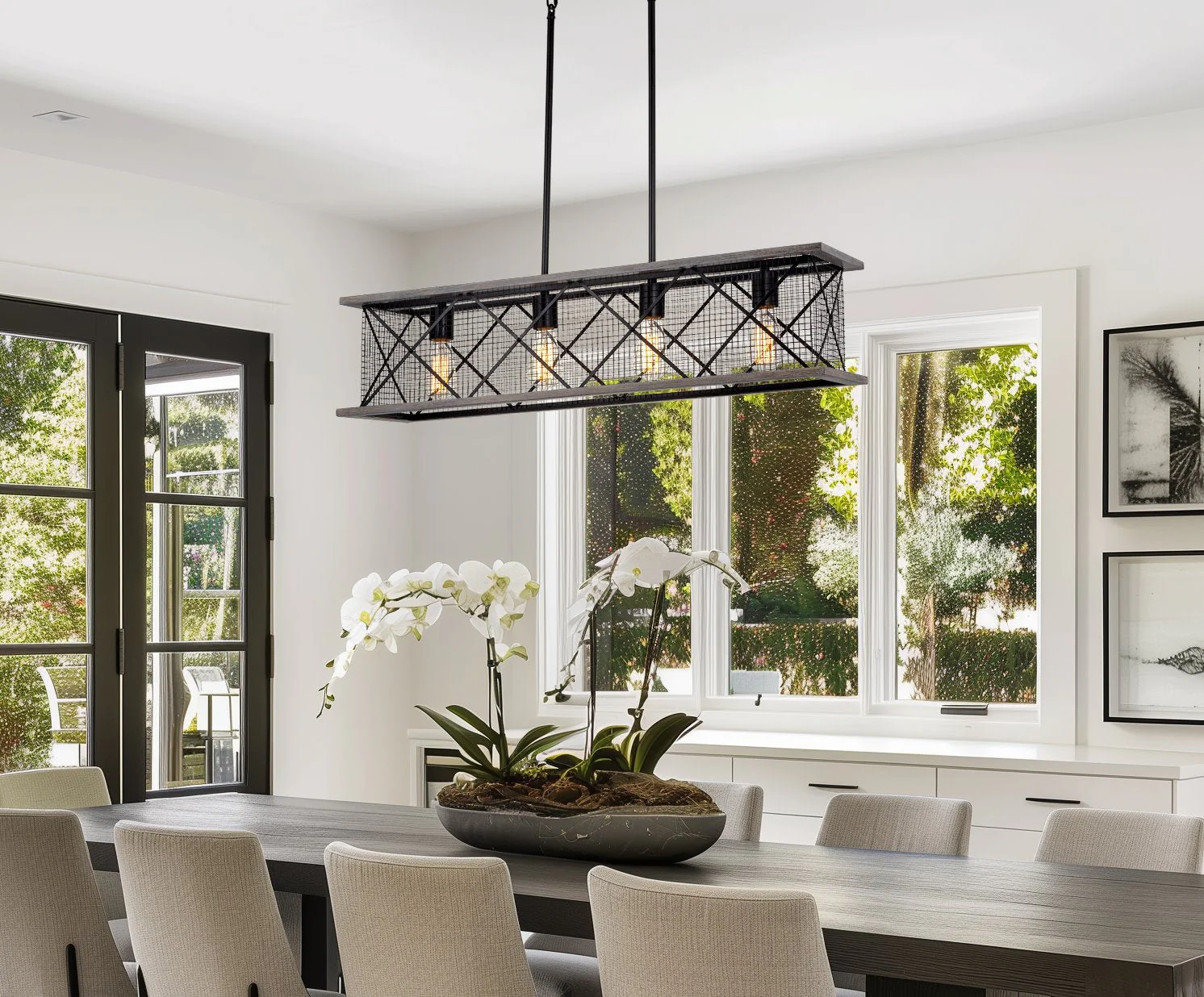 Brayden 34 4-Light Farmhouse Kitchen Island Light