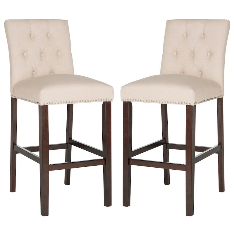 SAFAVIEH Jelka 31.5 Inch Bar Stool (Set of 2) - 19 x 20 x 44 - 19Wx23Dx44H