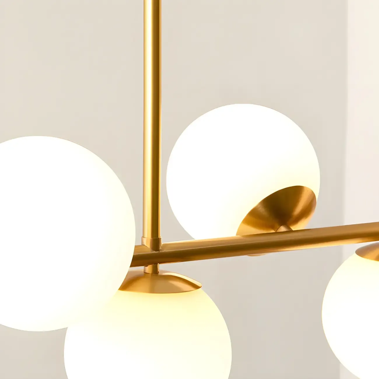 Modern Copper Globe Multi-Light Island Pendant Light