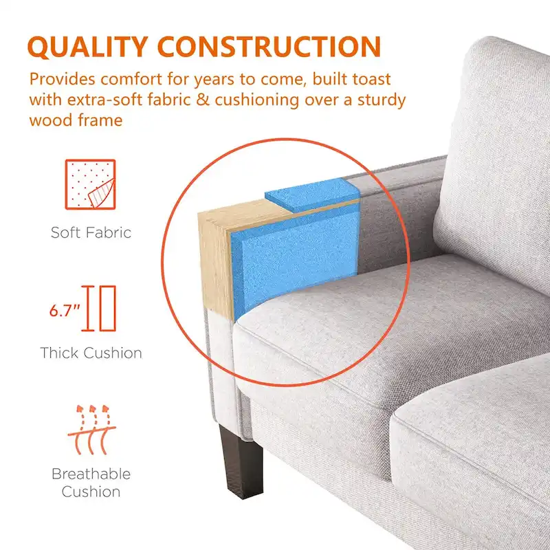 Modern Living Room Furniture Loveseat