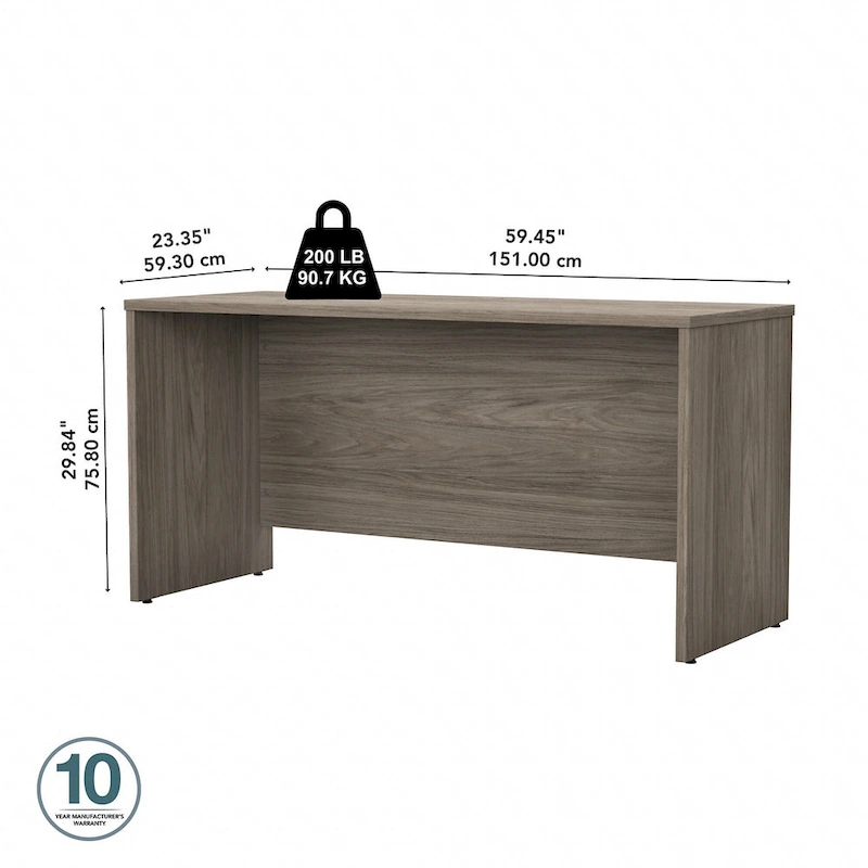 Studio C 60W x 24D Credenza Desk by Bush Business Furniture