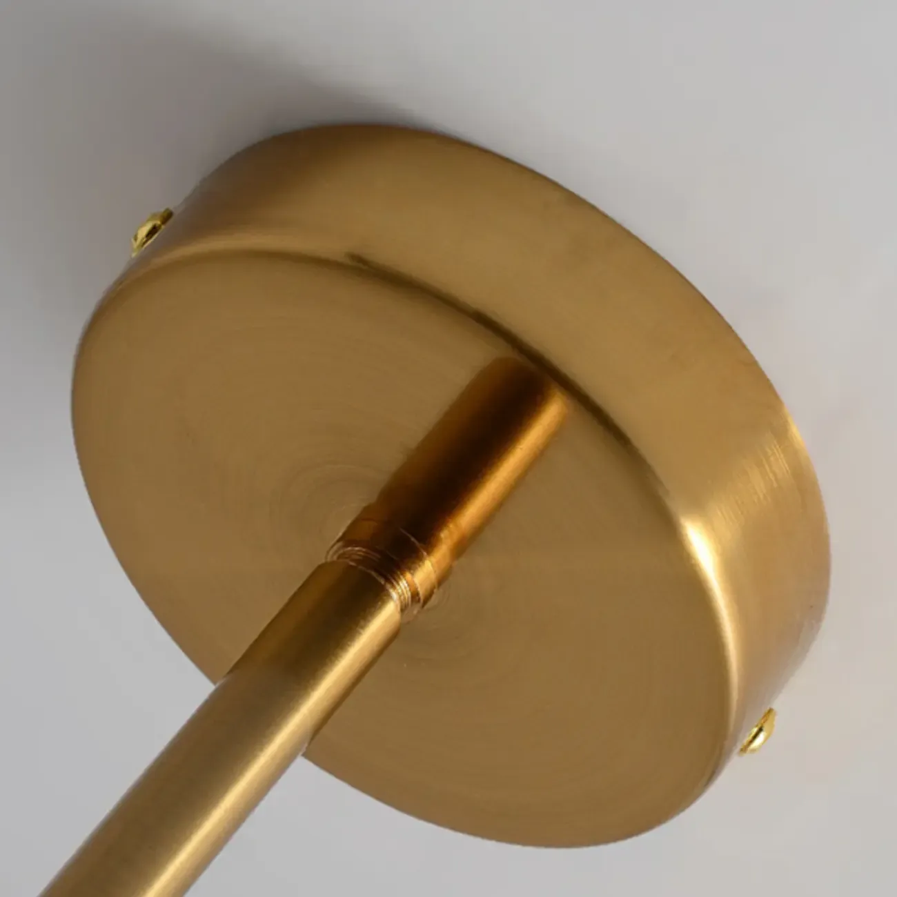 Modern Metal Green Glass Cylinder Pendant Light