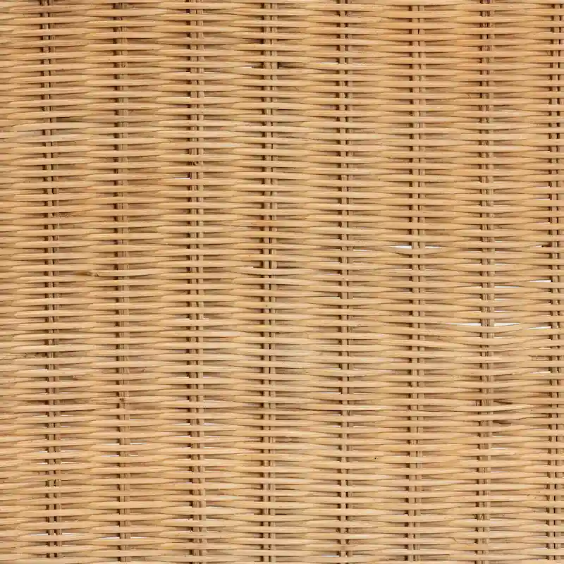 Cacaban Modern Bohemian Natural Brown Rattan Accent Bench