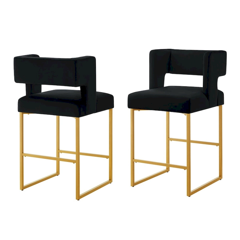 Modern Fashion Counter Height Bar Stools Set of 2