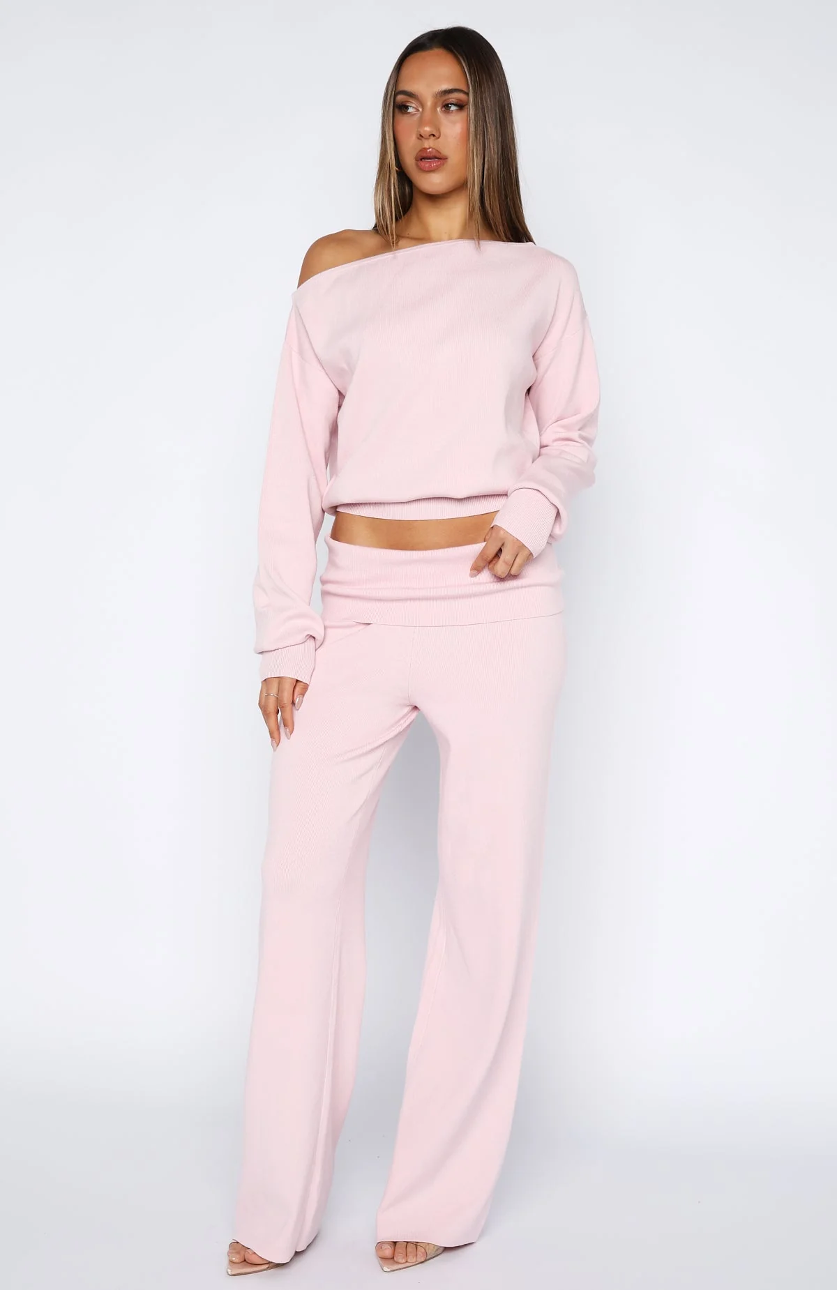Can't Find The Words Knit Pants Pink
