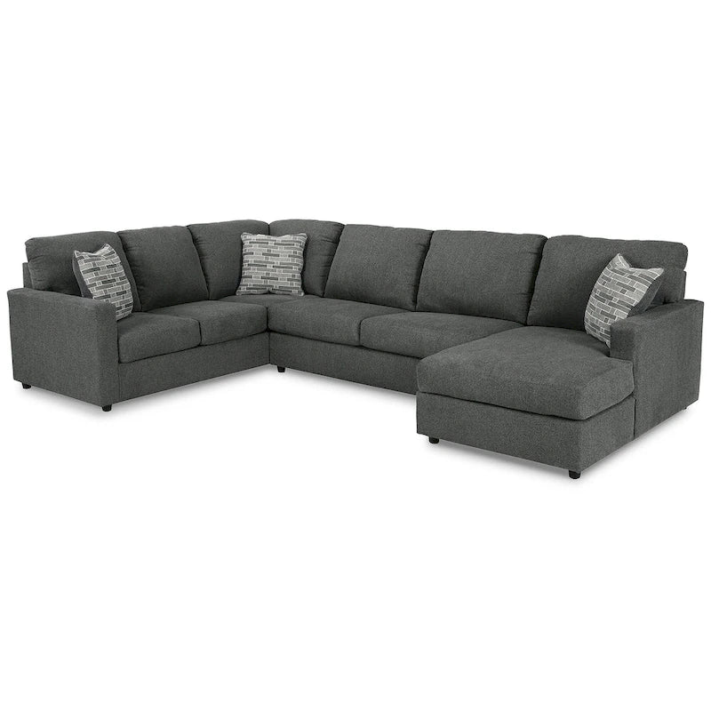 Signature Design by Ashley Edenfield 3-Piece Sectional with Chaise - 139 W x 89 D x 35 H