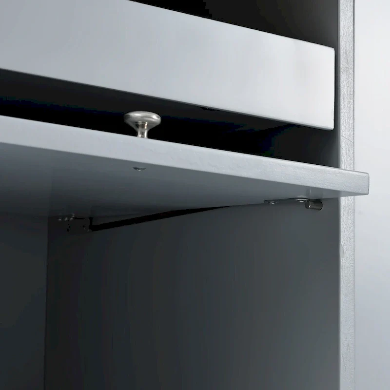 Kitchen Island with Drop Leaf, LED Light