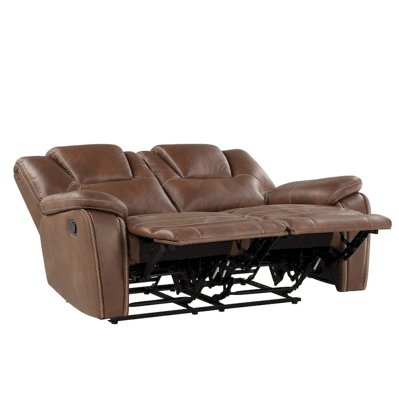 Kameryn Faux Leather Manual Reclining Loveseat