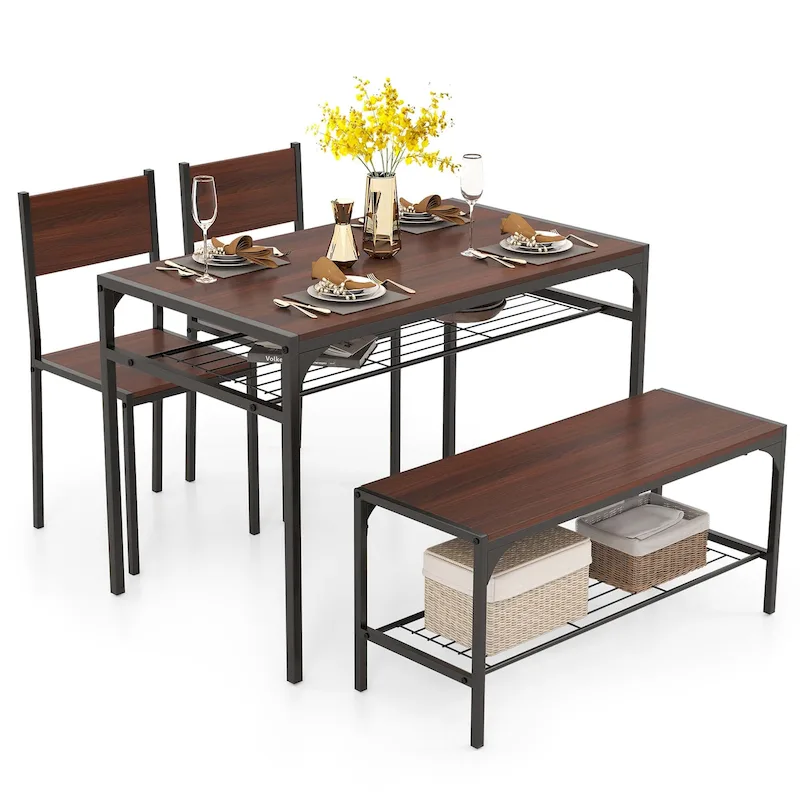Dining Table for 4 Rectangular Table with Chairs