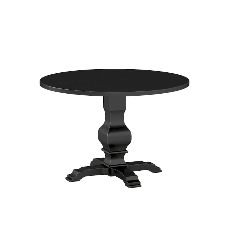 Roundhill Furniture Havre Pedestal Base Round Dining Table - N/A