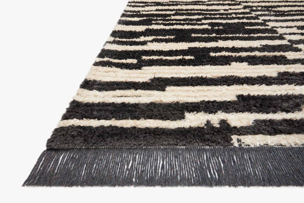 Alice Rug Cream/Charcoal Stripe