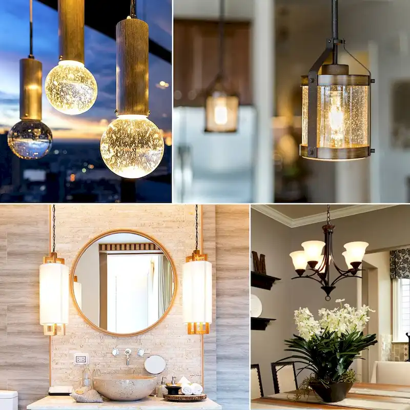 Luxrite Dimmable E12 LED Bulb T4/T3, 40W Equivalent, 500 Lumens, Mini Candelabra LED Bulb, ETL Listed (6 Pack)