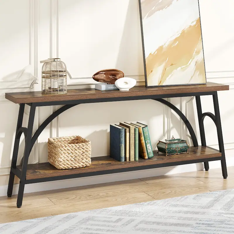 Console Table Behind Sofa Couch,Narrow Long Sofa Table,Hallway Accent Tables for Entryway