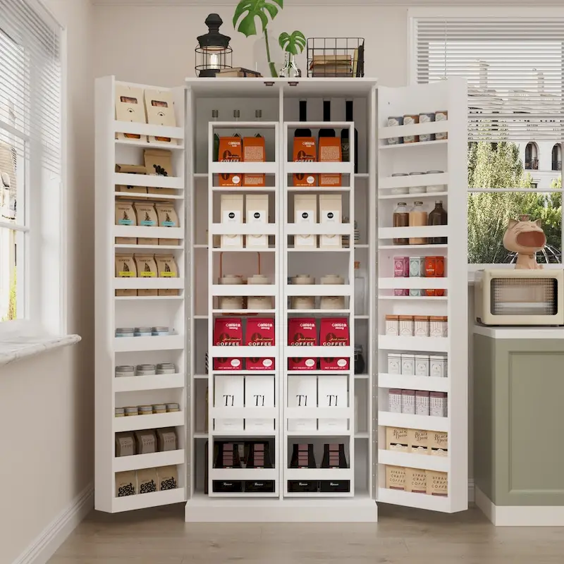 Versatile Kitchen Organizer: Compact 31.5  Cabinet with Smart Storage