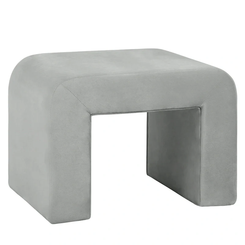 Vint 26 Modern Bench Upholstered in Velvet or Boucle With Padded Foam Seat for Living Room Bedroom Home Office