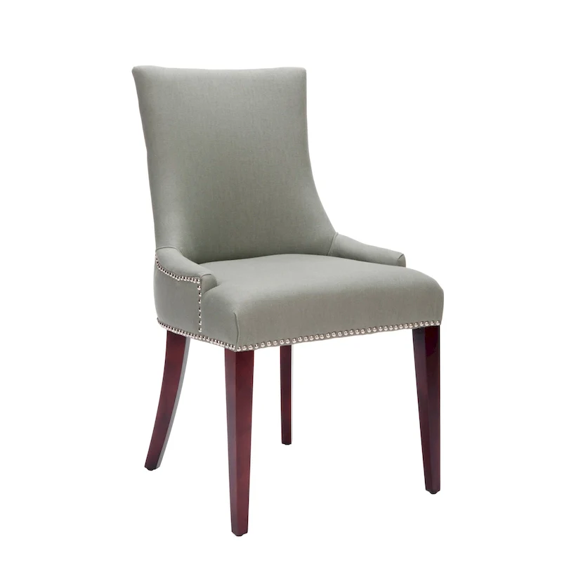 Mid-Century Upholstered Accent Chair – Forest Green / Black White / Sweet Pea – 1-Person