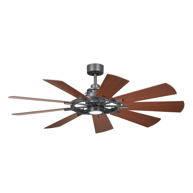 Kichler Lighting Gentry 60 inch Integrated LED Indoor Anvil Iron Ceiling Fan