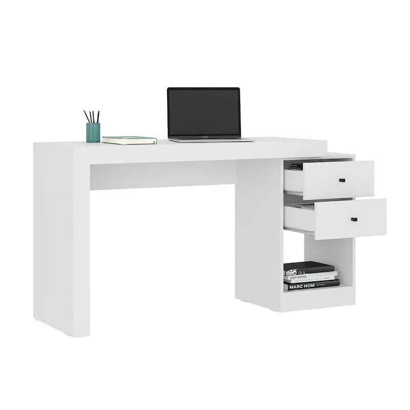 Modern Designs Expandable 47 to 61 Inches Long Home Office Desk