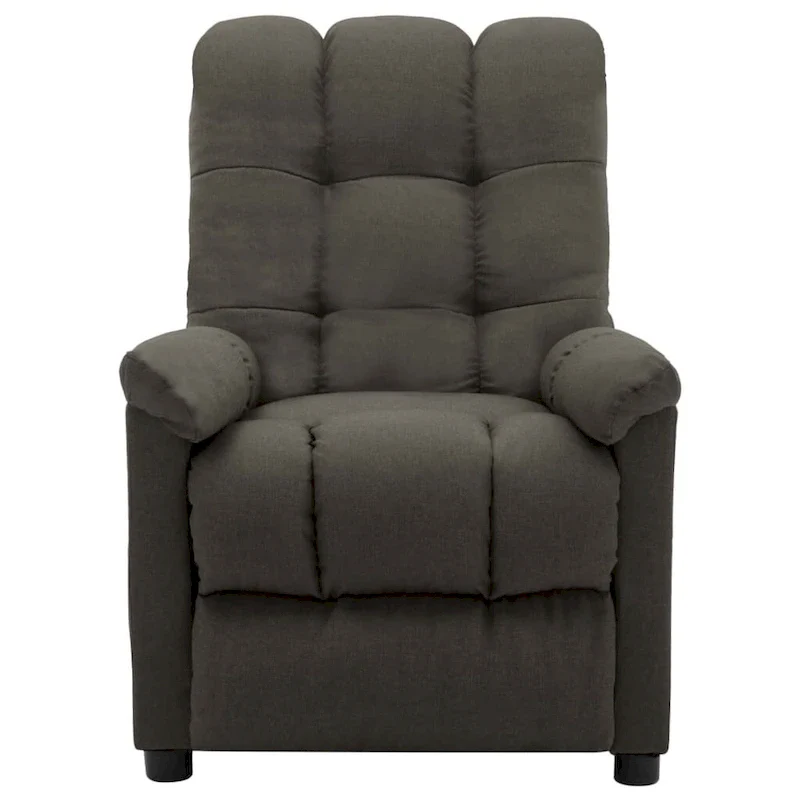 vidaXL Recliner Taupe Fabric - 29.1  x 38.9  x 40.1