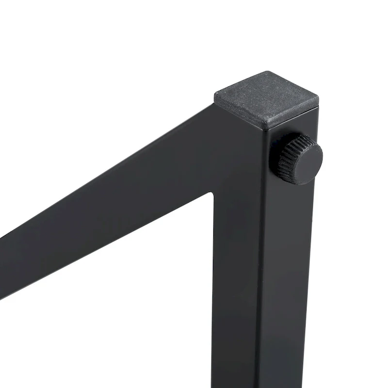 47 Modern Rectangular Coffee Table with Sintered Stone Tabletop and X-shaped Metal Legs