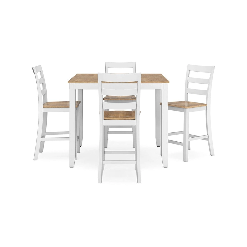 Signature Design by Ashley Gesthaven Counter Height Dining Table and 4 Barstools (Set of 5)