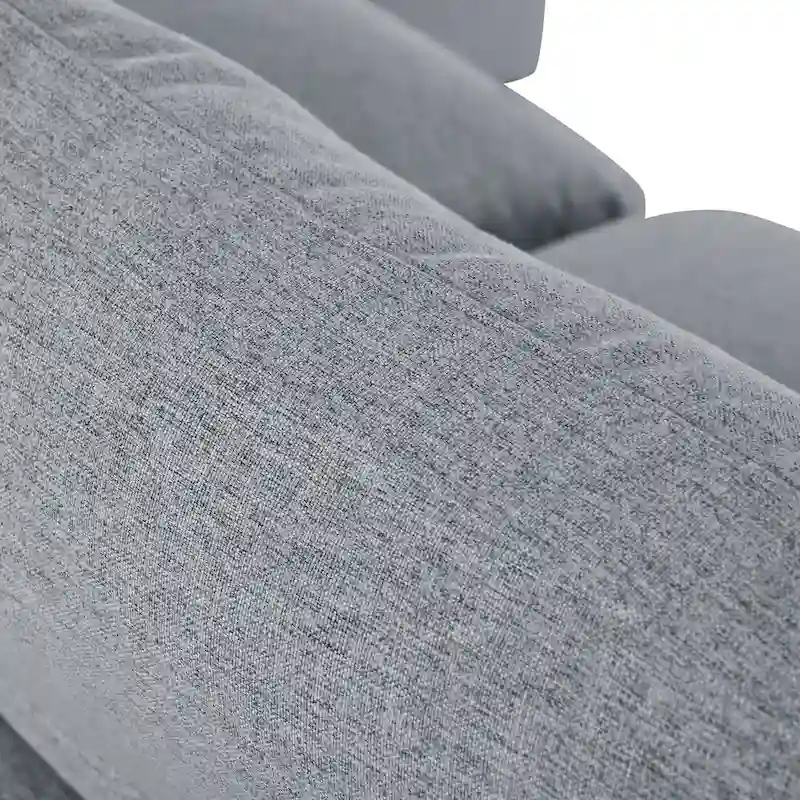 134.40 Modern U-Shaped 6 Seater Sectional Sofa with 2 Large Chaises, Removable Ottomans and Soft Cushions