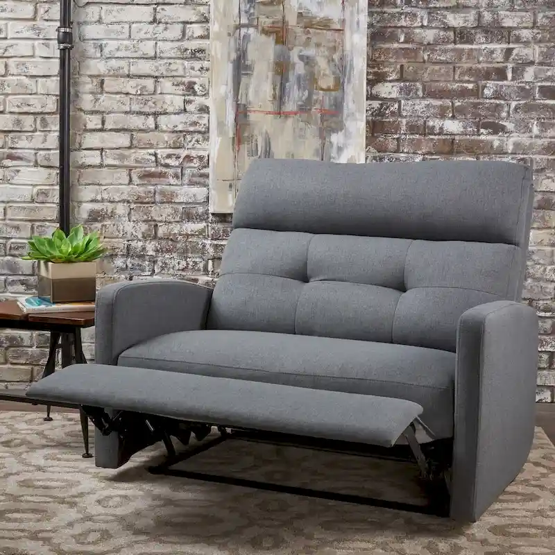 Fabric 2-Seater Recliner Club Chair
