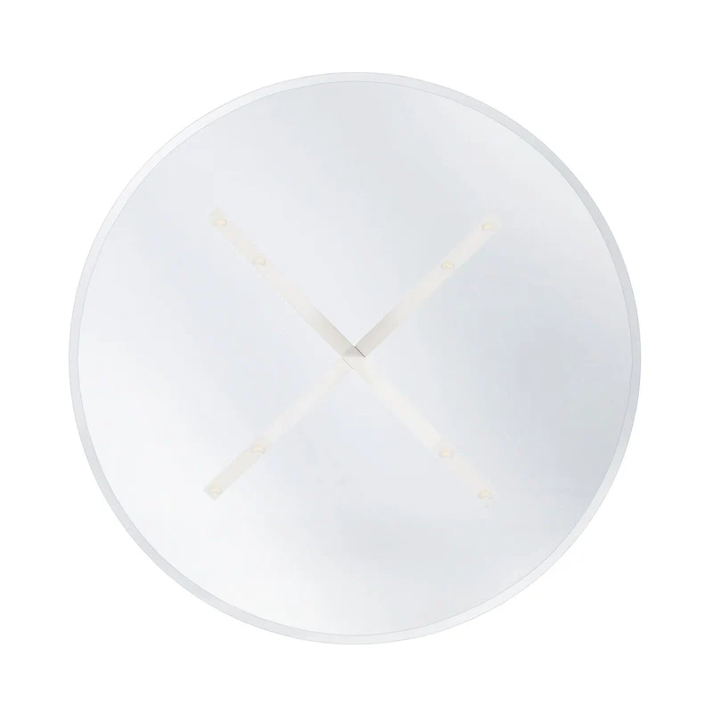 Allard X-base Round Glass Dining Table (Table Only)