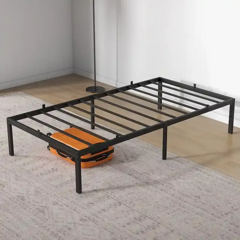 14 Inch Bed Frame with Storage, Load Up to 800Lbs,No Box Spring Needed