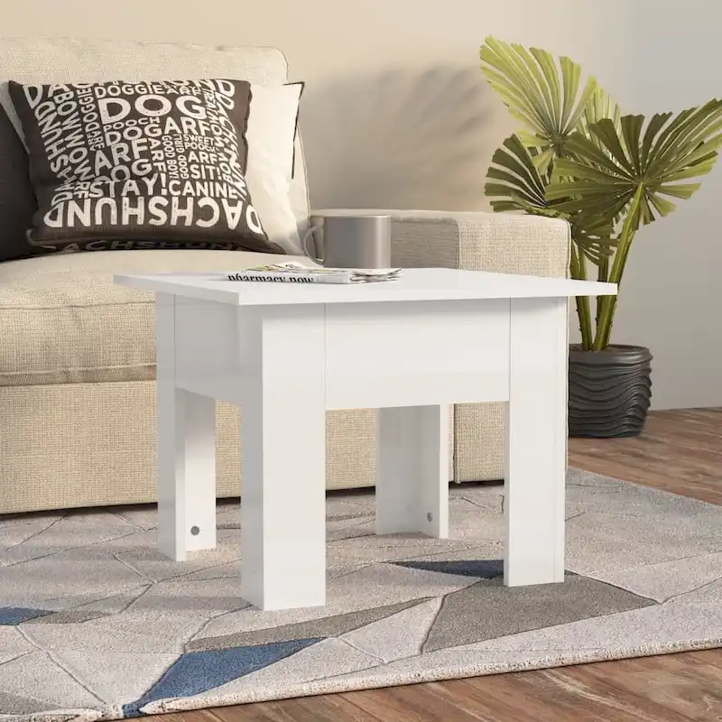 Sonoma Oak / Gray / White / Concrete Gray / Black Square Coffee Table – Modern Style, Living Room Use