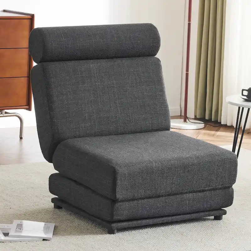 Single Sofa Chair Foldable Single Sofa Bed with Pillow