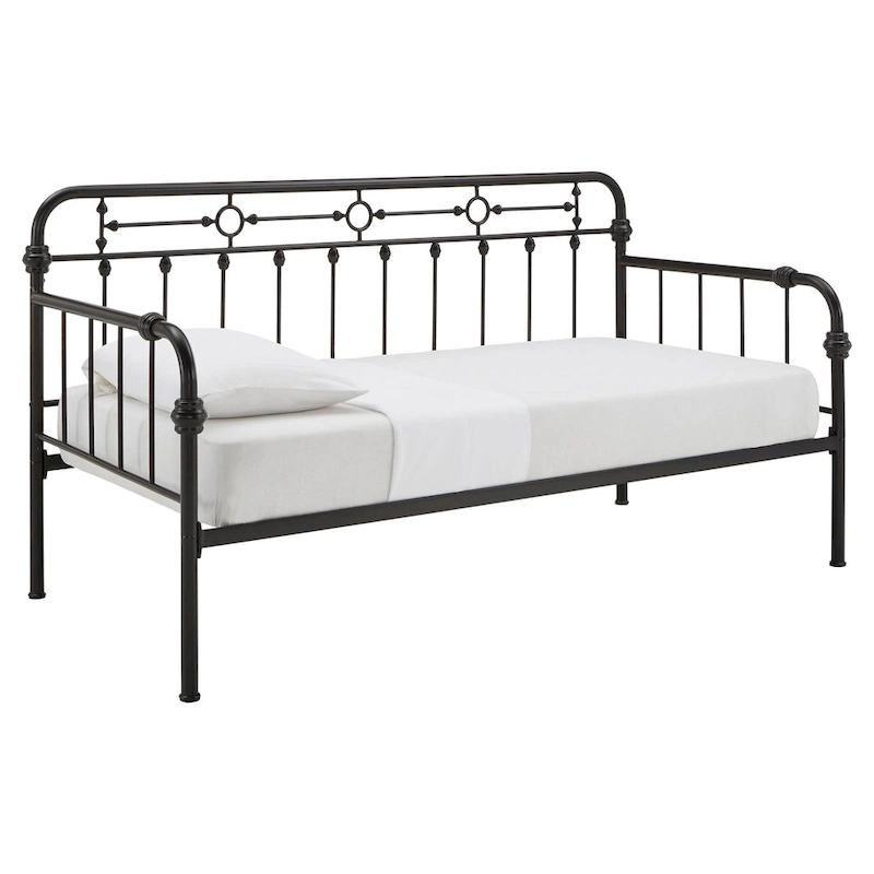 Darren Antique Dark Bronze Metal Daybed with Trundle by iNSPIRE Q Classic