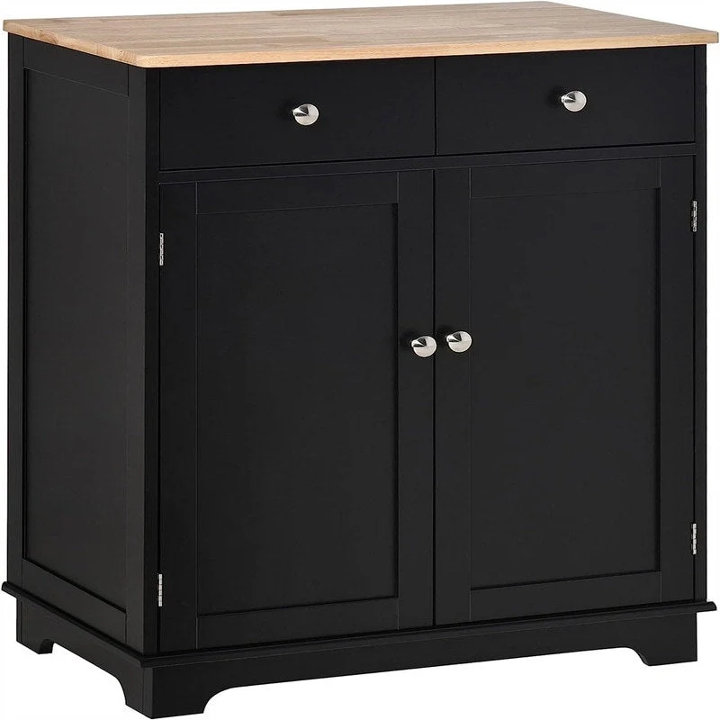 Black/White/Grey/Brown 2-Drawer 2-Door Sideboard Buffet Storage Cabinet