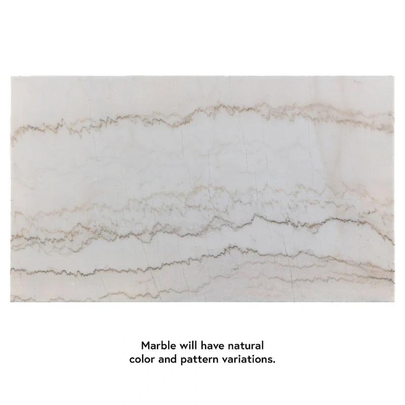 White 70-inch Marble Dining Table