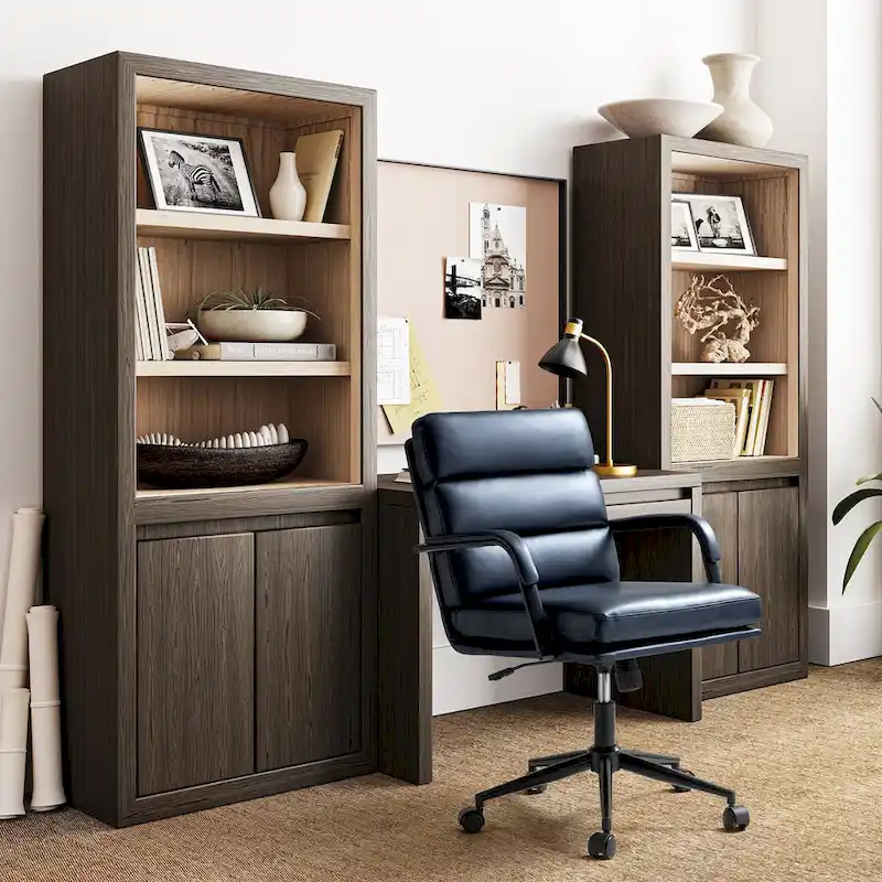 Modern Task Faux Leather Chair with Tilt Lock and Center Tilt by