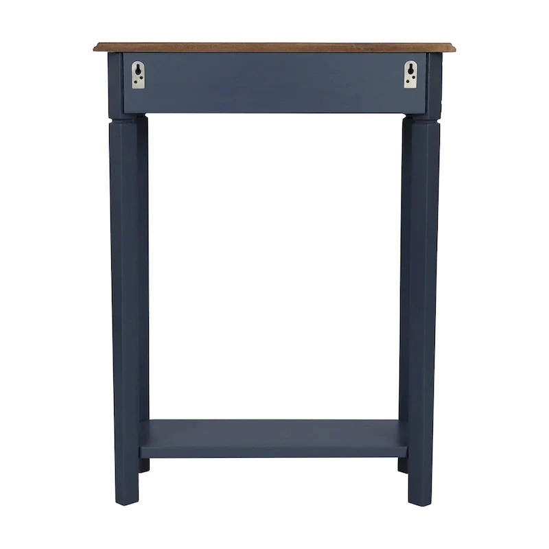 Marnie Two-tone 1-drawer Solid Wood Console Accent Table with Shelf by