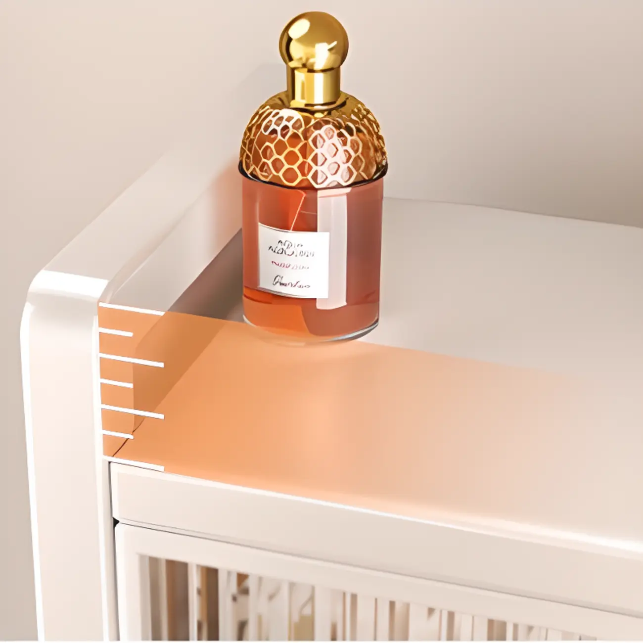 Flip-up Cover Modern Closed Back Metal 5-Shelf Bookcase