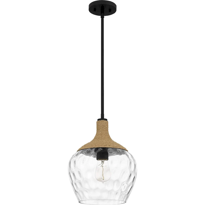 Royer 1-Light Matte Black Mini Pendant - Matte Black