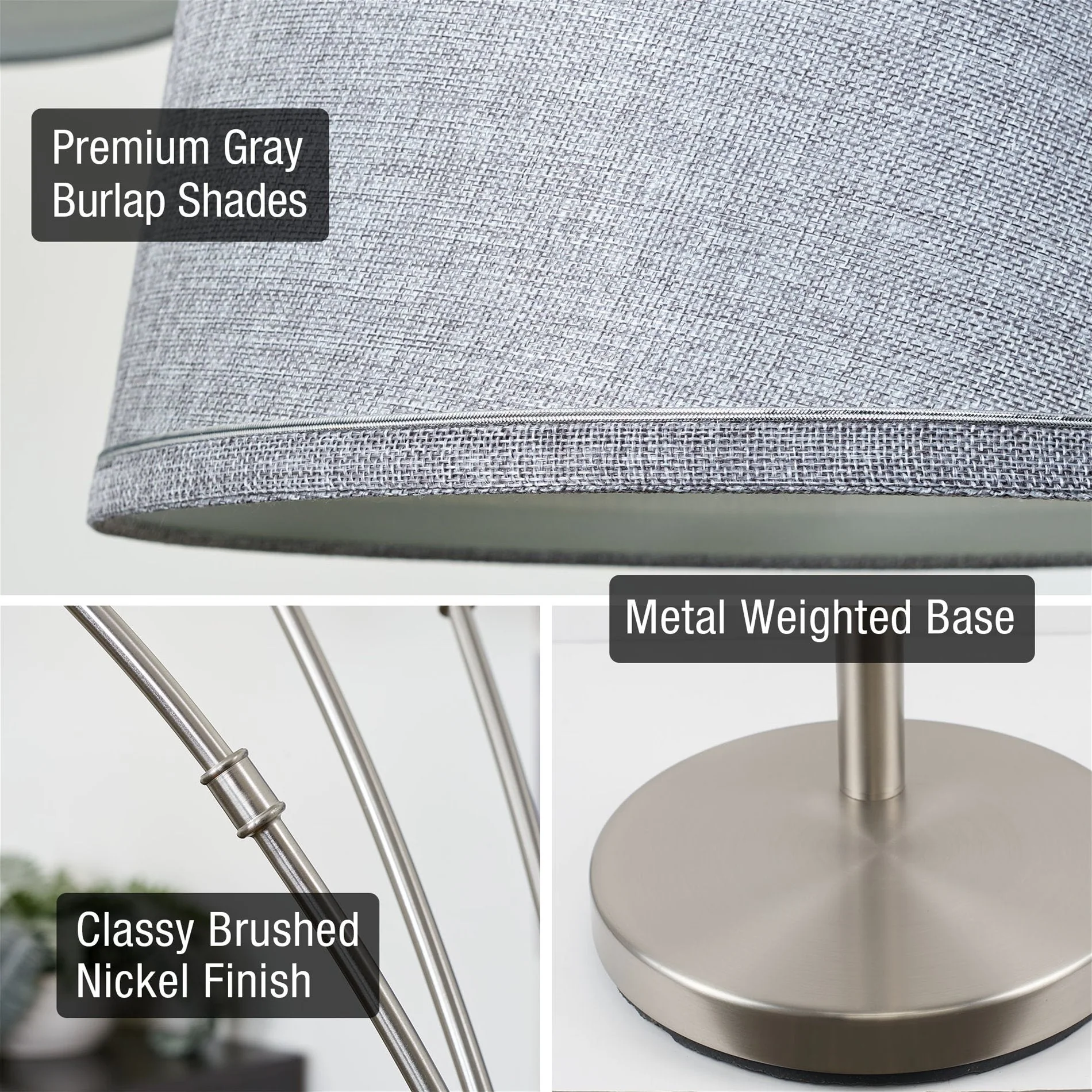 Akira 79 Modern 3-Light Arc Floor Lamp with 3-Way Switch