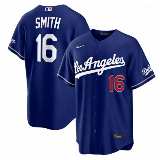 Los Angeles Dodgers Will Smith 16 Blue 2026 Gold Collection Stadium Stitched Baseball Jersey