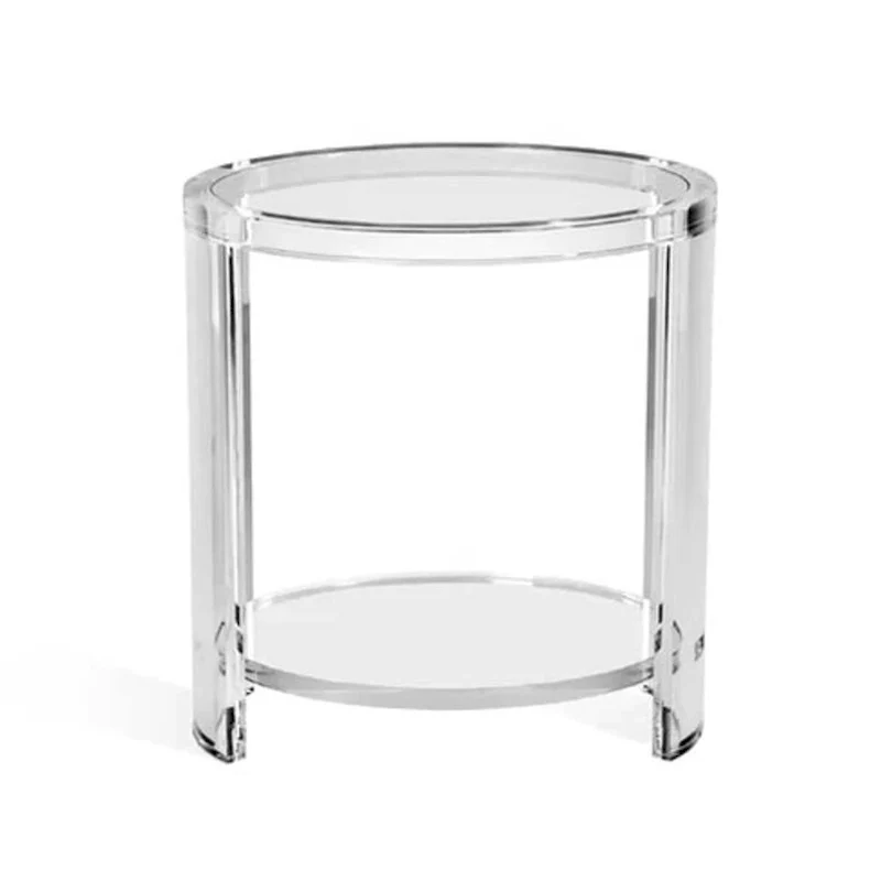 Clear Acrylic Side Table – Transparent, Modern Style